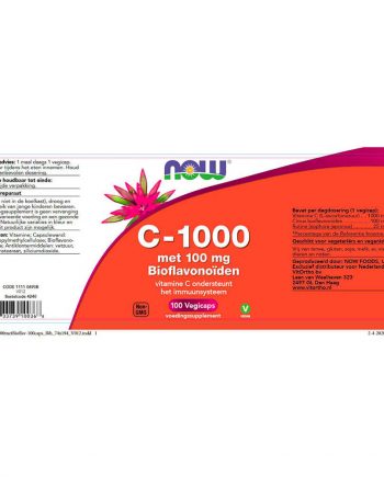 NOW C-1000 met 100 mg Bioflavonoïden (100 veg capules)