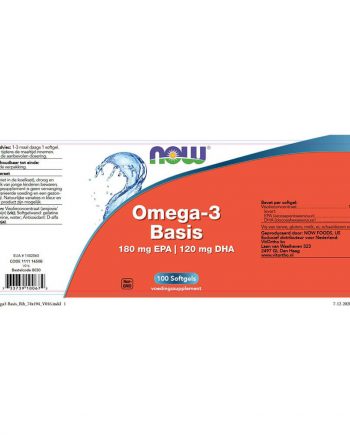 NOW Omega-3 Basis 180 mg EPA 120 mg DHA (100 softgels)