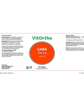 VitOrtho GABA 500 mg (60 vegicaps)
