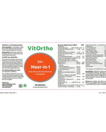 VitOrtho Meer-in-1 50+ (60 tabletten)