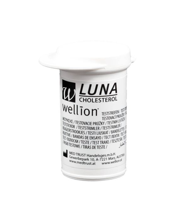 Wellion Luna Cholesterol Teststrips Koker