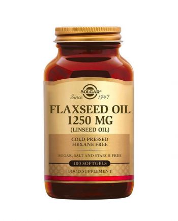 Solgar Cold Pressed Flaxseed Oil 1250 mg (100 softgels)