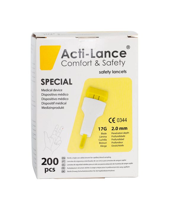 Acti-Lance Veiligheidslancetten 17G (200 stuks)