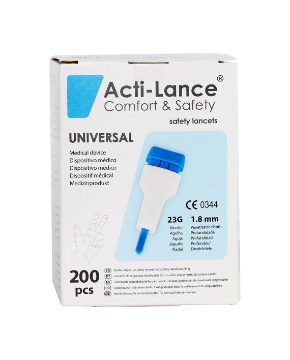 Acti-Lance Veiligheidslancetten 23G (200 stuks)