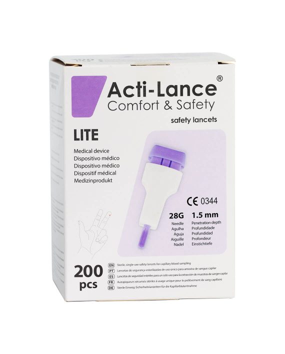 Acti-Lance Veiligheidslancetten 28G (200 stuks)
