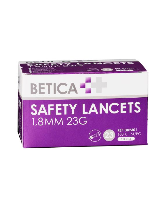 Betica 23G Veiligheidslancetten (100 stuks)