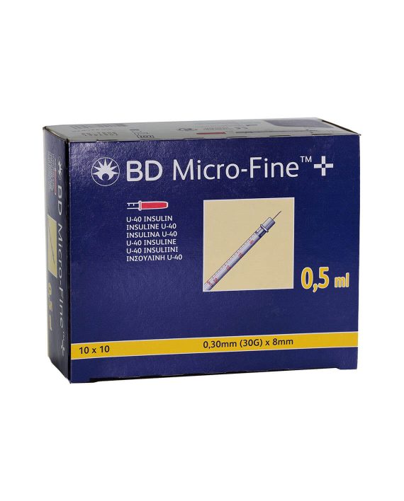 BD Micro-Fine Insulinespuiten U40 0,5ML 8MM 30G (100 stuks)