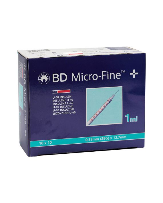 BD Micro-Fine Insulinespuiten U-40 1ML 12,7MM 29G (100 stuks)