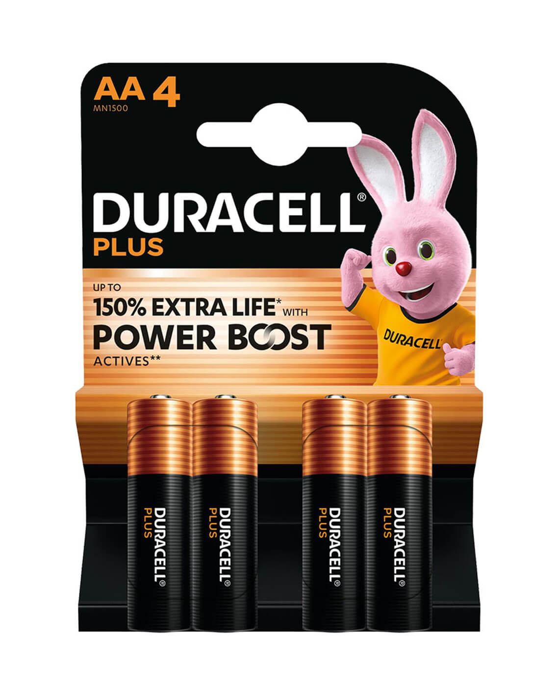 Duracell Plus AA Batterijen (4 stuks)