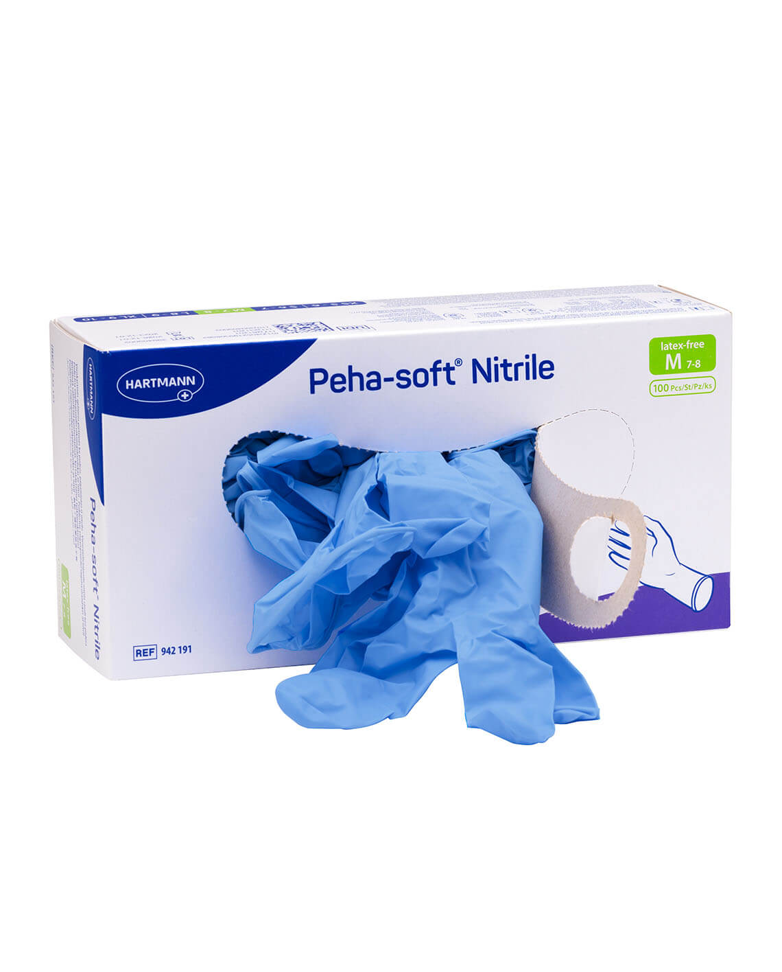 Hartmann Peha-soft Nitrile Handschoenen Medium (100 stuks)