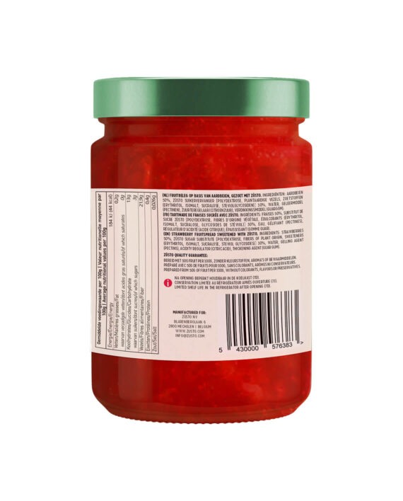 Zùsto Jam Aardbei (290 gram)
