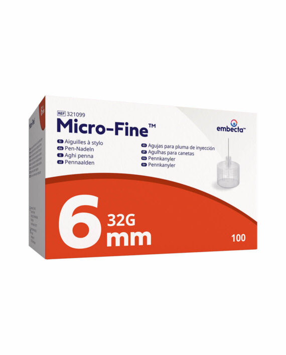embecta Micro-Fine Pennaalden 6MM 32G (100 stuks)