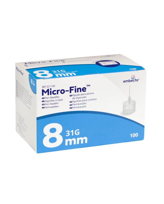embecta Micro-Fine Aiguilles de Stylo 8MM 31G (100 pièces)