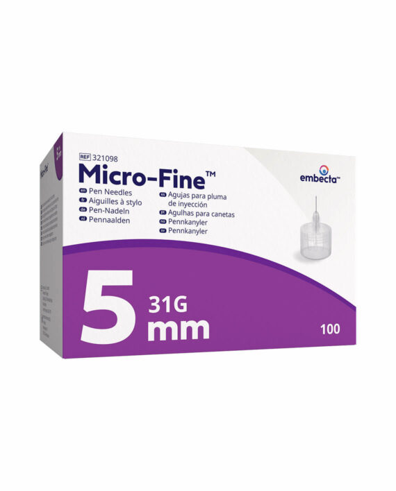 embecta Micro-Fine Ultra Pennaalden 5MM 31G (100 stuks)
