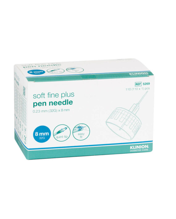 Klinion Soft Fine Plus Pennaalden 8MM 32G (110 stuks)